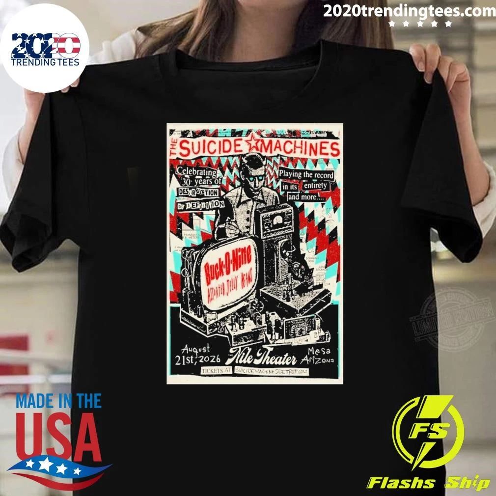 Suicide Machines Nile Theater in Mesa, AZ, August 2026 T-shirt