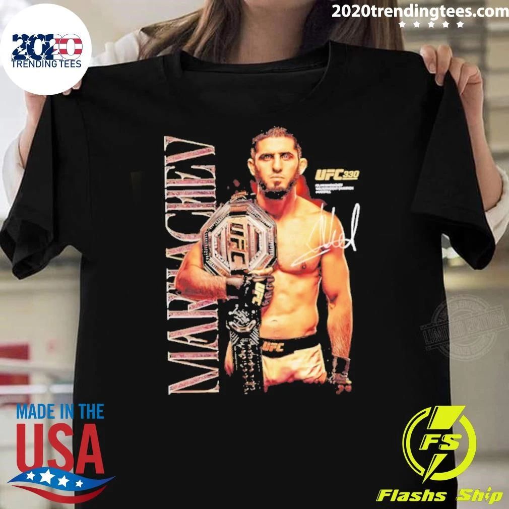 Islam Makhachev Ufc 330 Welterweight Champion Signature Shirt