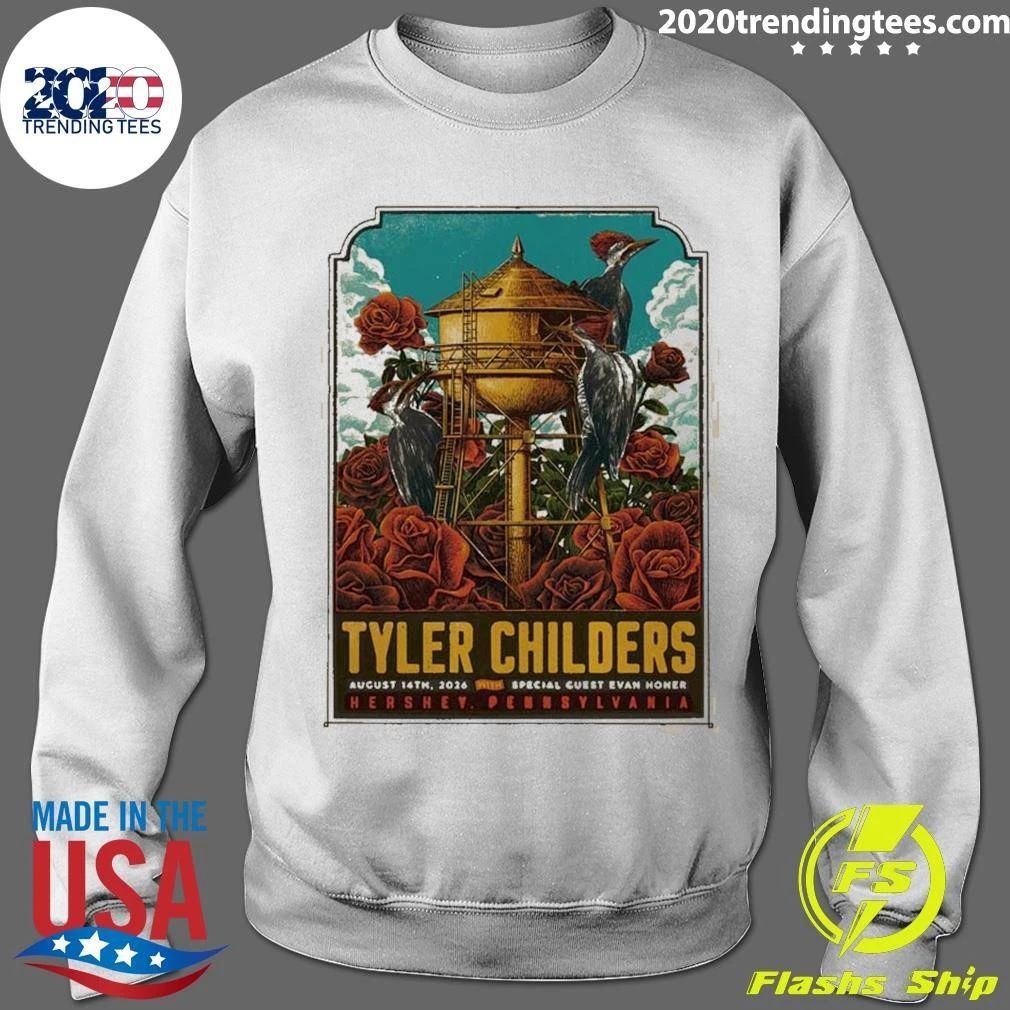 Tyler Childers Hershey PA Event Poster At Hersheypark Stadium In Hershey PA On August 14th 2026 Shirt