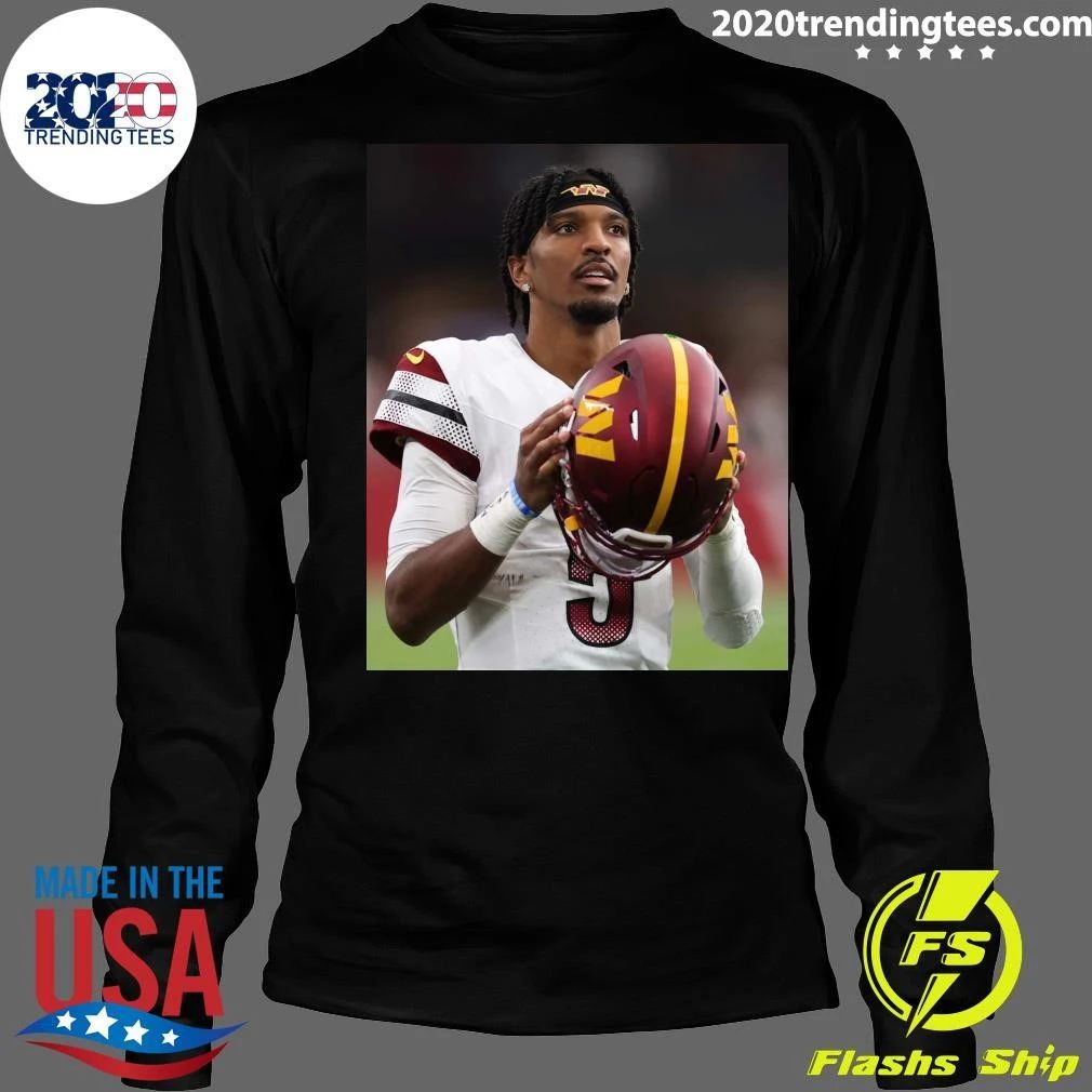 Washington Commanders Quarterback Jayden Daniels Football Player Portrait Shirt