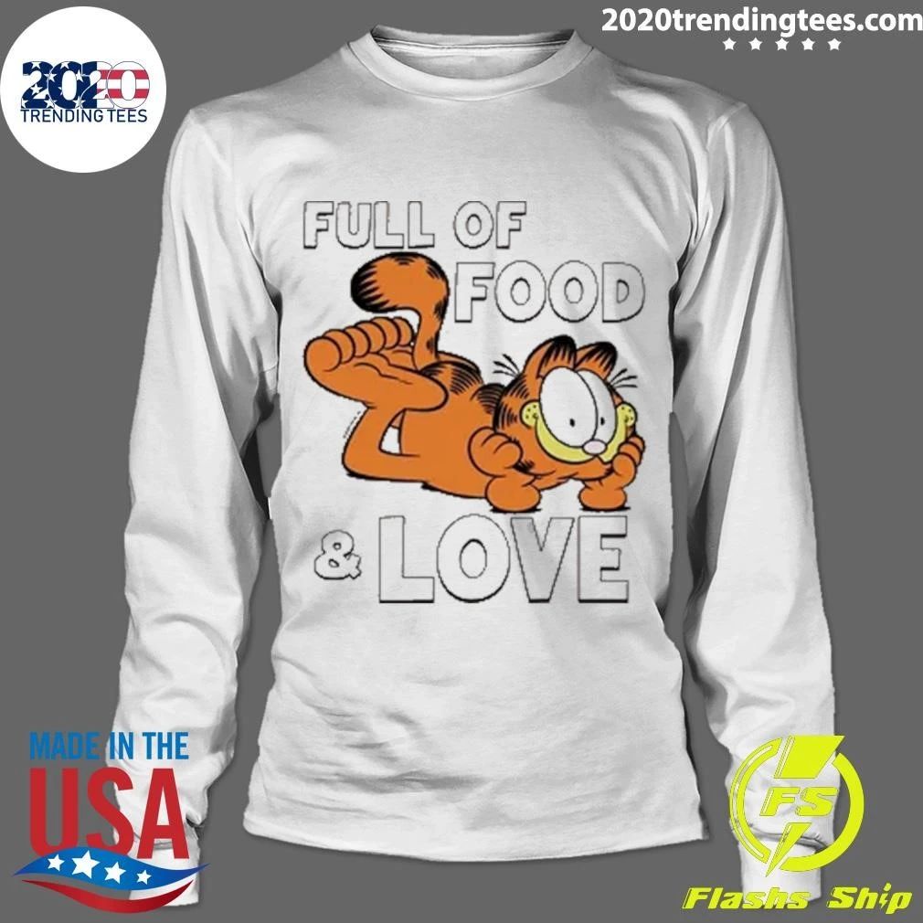 Garfield Full of Food and Love Oversized Shirt