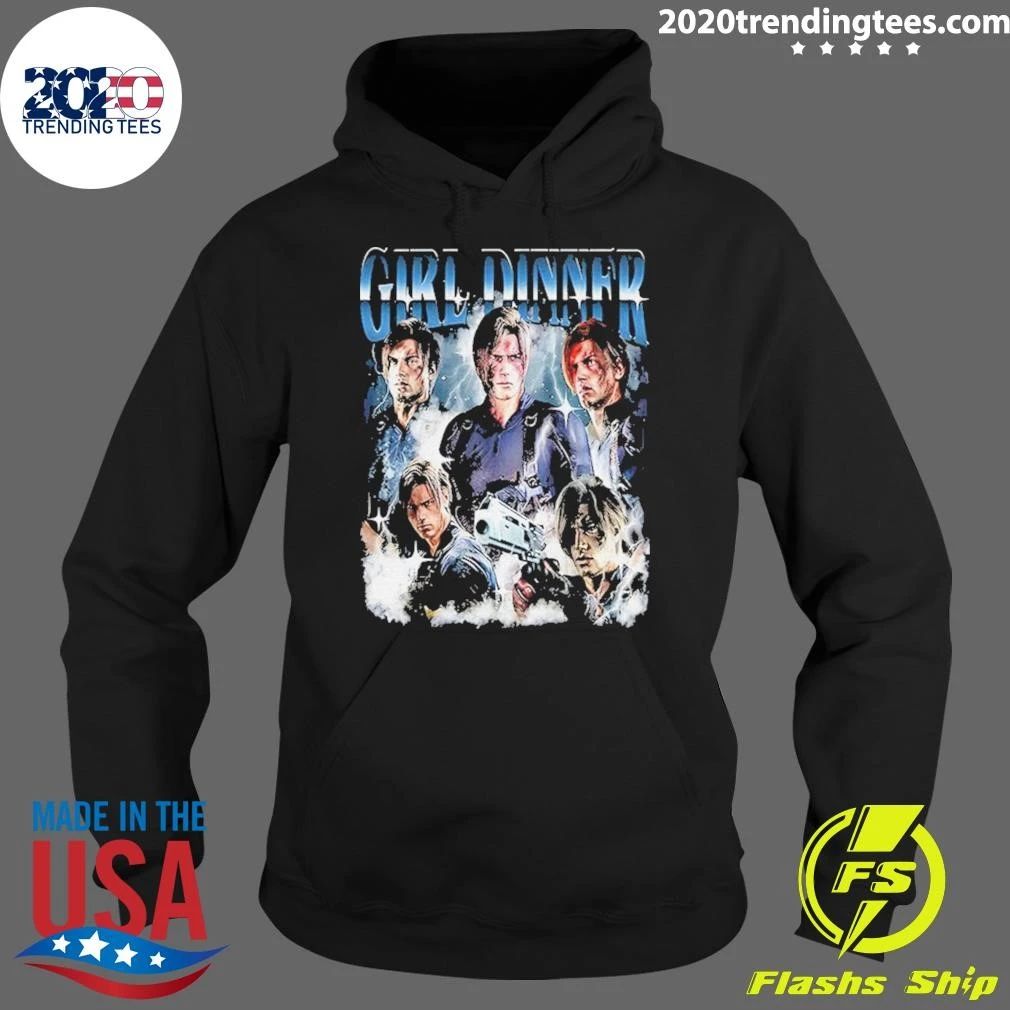 Girl Dinner Leon Kennedy Art Shirt