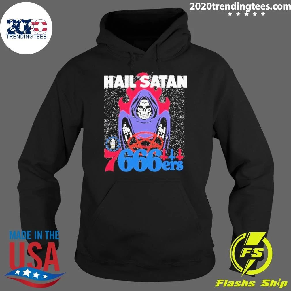 Hail Satan 666ers Philadelphia 76ers Nba Shirt
