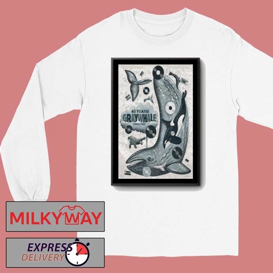 Gray Whale 40 Years 2026 Poster shirt