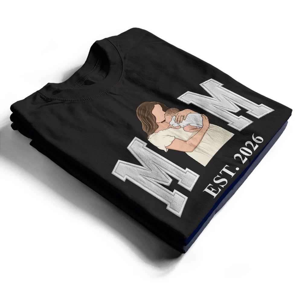 Custom Photo Faceless Portrait Dad Grandpa Est - Personalized T Shirt