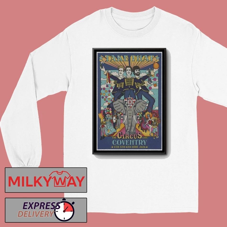 Take That June 4-5 2026 Coventry Building Society Arena, Coventry, UK Poster shirt