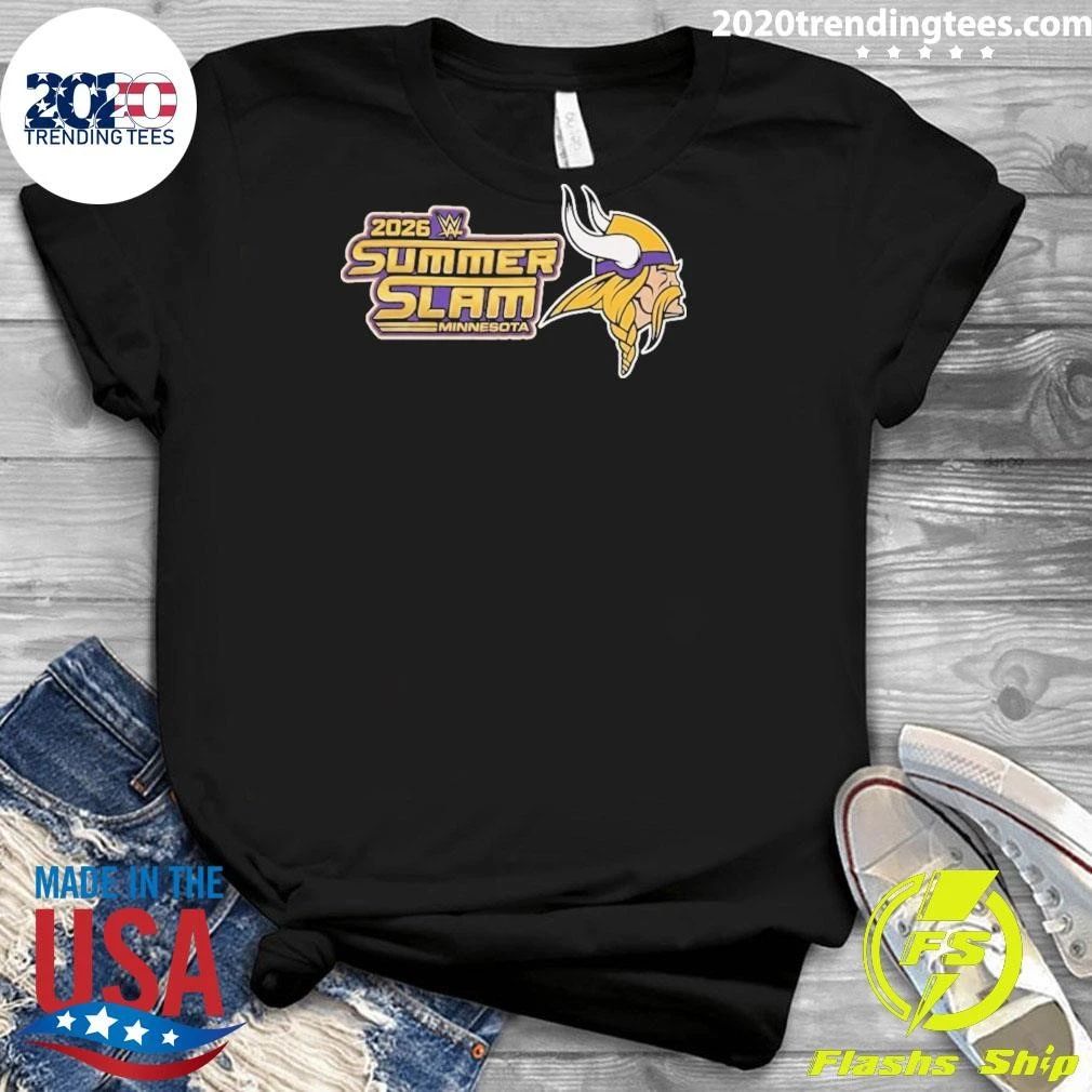 Minnesota Vikings SummerSlam Shirt – Football & Wrestling Fan Shirt