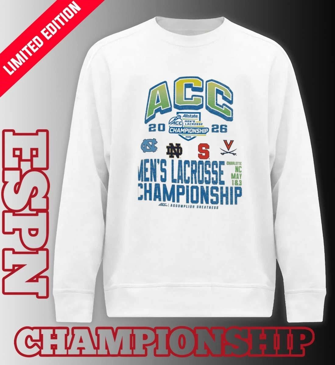 2026 Atlantic Coast Conference Men’s Lacrosse Championship Shirt
