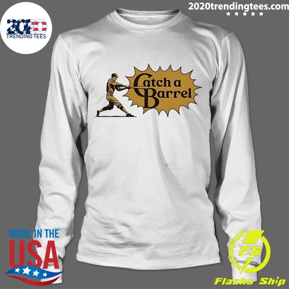 Catch a Barrel Baseball Slugger Swing Shirt