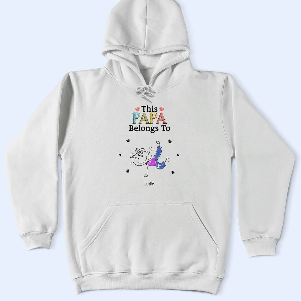 This Grandma Mommy Belongs To Funny Stick Figures - Personalized T Shirt