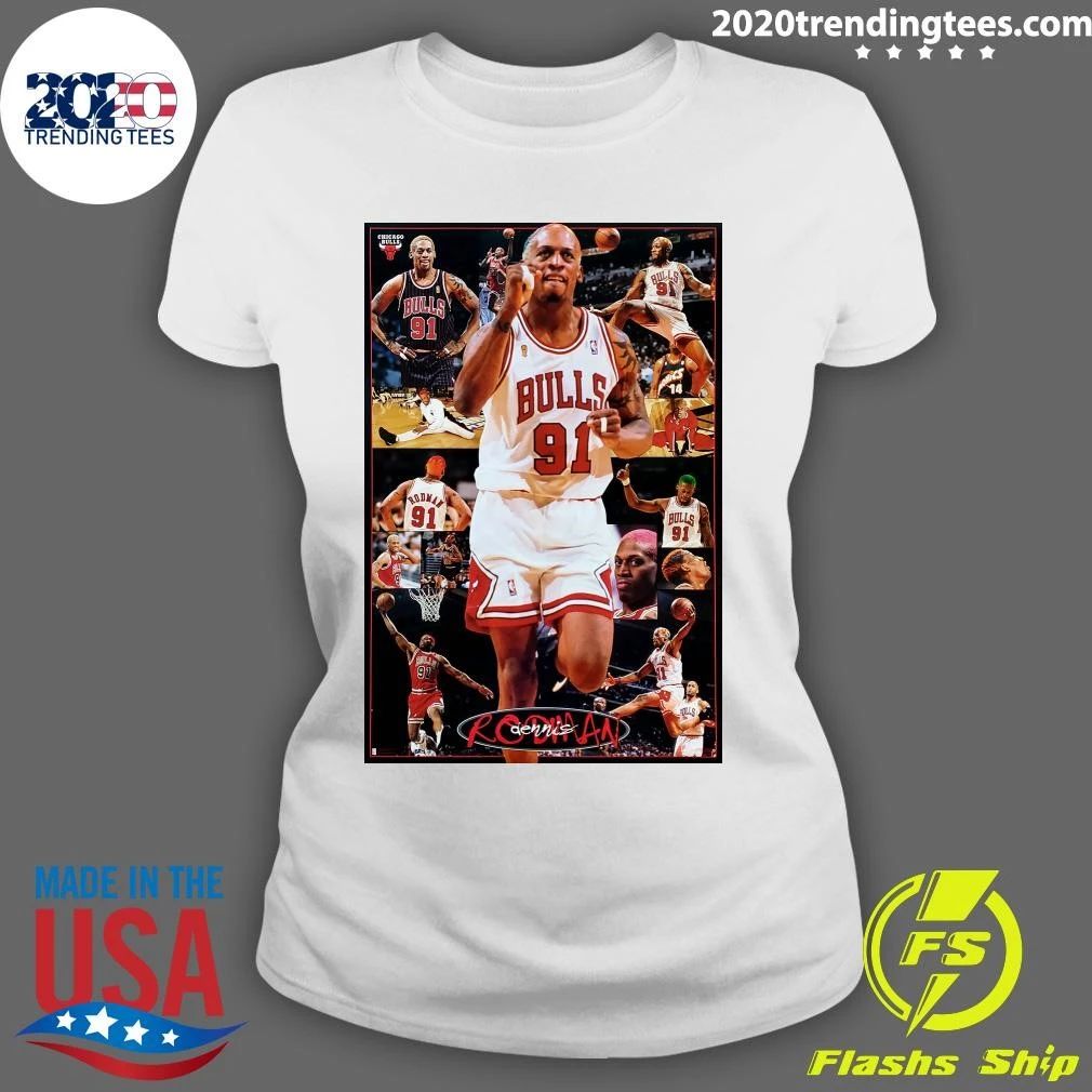 Dennis Rodman Chicago Star Chicago Bulls NBA Shirt