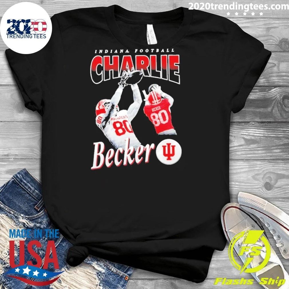 Indiana Football Charlie Becker 90s Bootleg Vintage Shirt