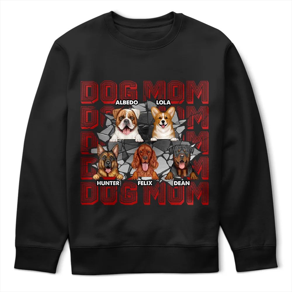 Dog Dad Dog Mom 3D Cracked - Personalized T Shirt