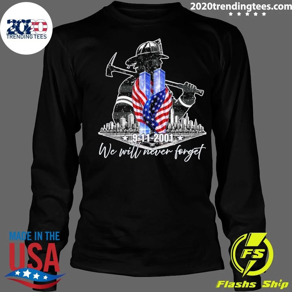 25th Anniversary Memorial 9.11.2001 – 9.11.2026 Never Forget Twin Towers Tee Shirt