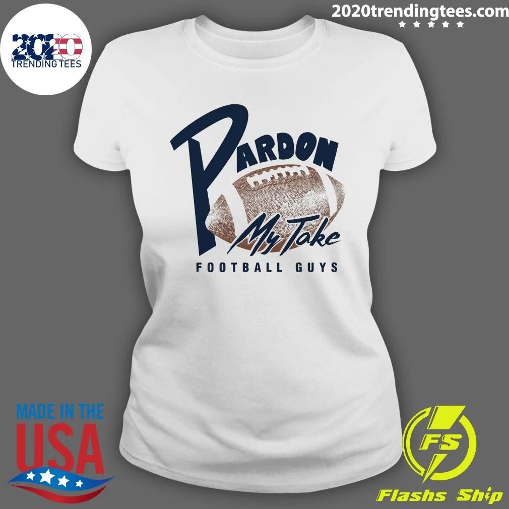 Pardon My Take Football Pocket Tee Shirt