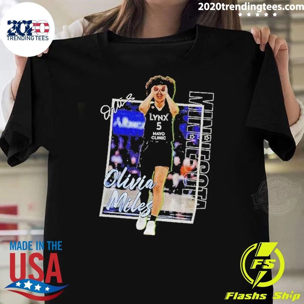 Olivia Miles Signature Retro Basketball Graphic Wnba Shirt