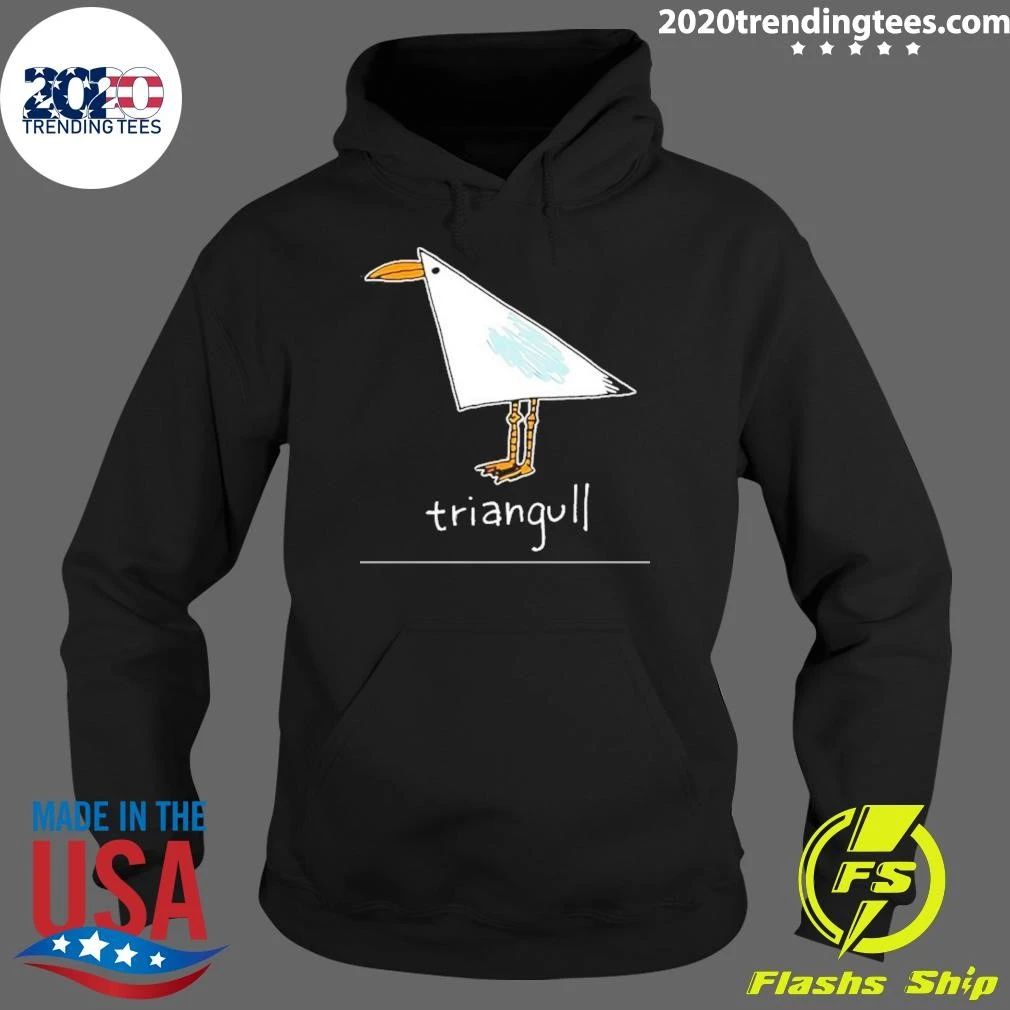 Triangull Seagull Triangle Bird Pun Minimalist Shirt
