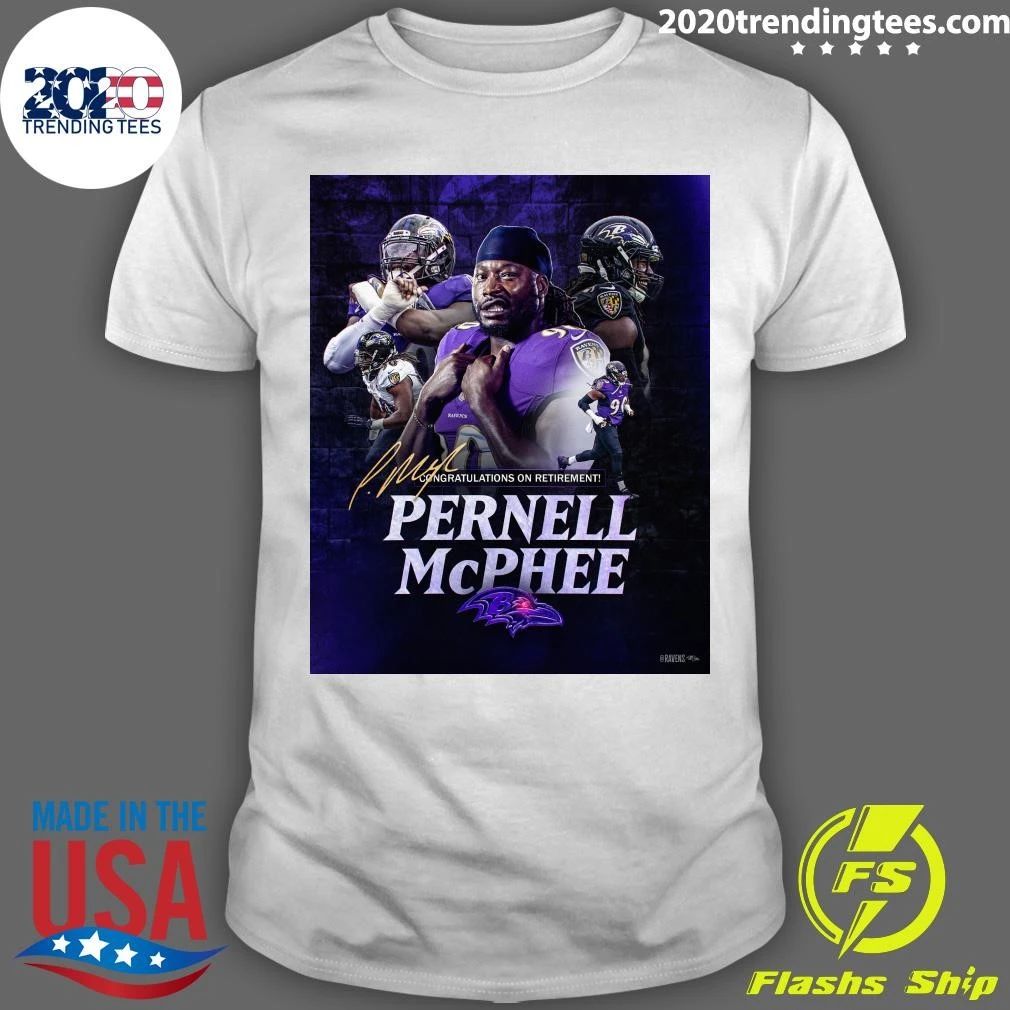 Ravens Congratulations On Retirement Pernell Mcphee Signature Shirt