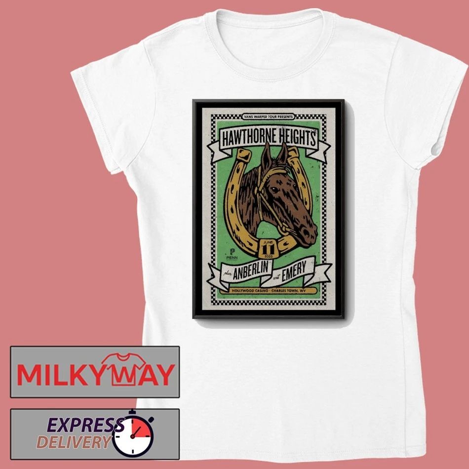 SHOW June 11 2026 Hawthorne Heights Charles Town Poster shirt