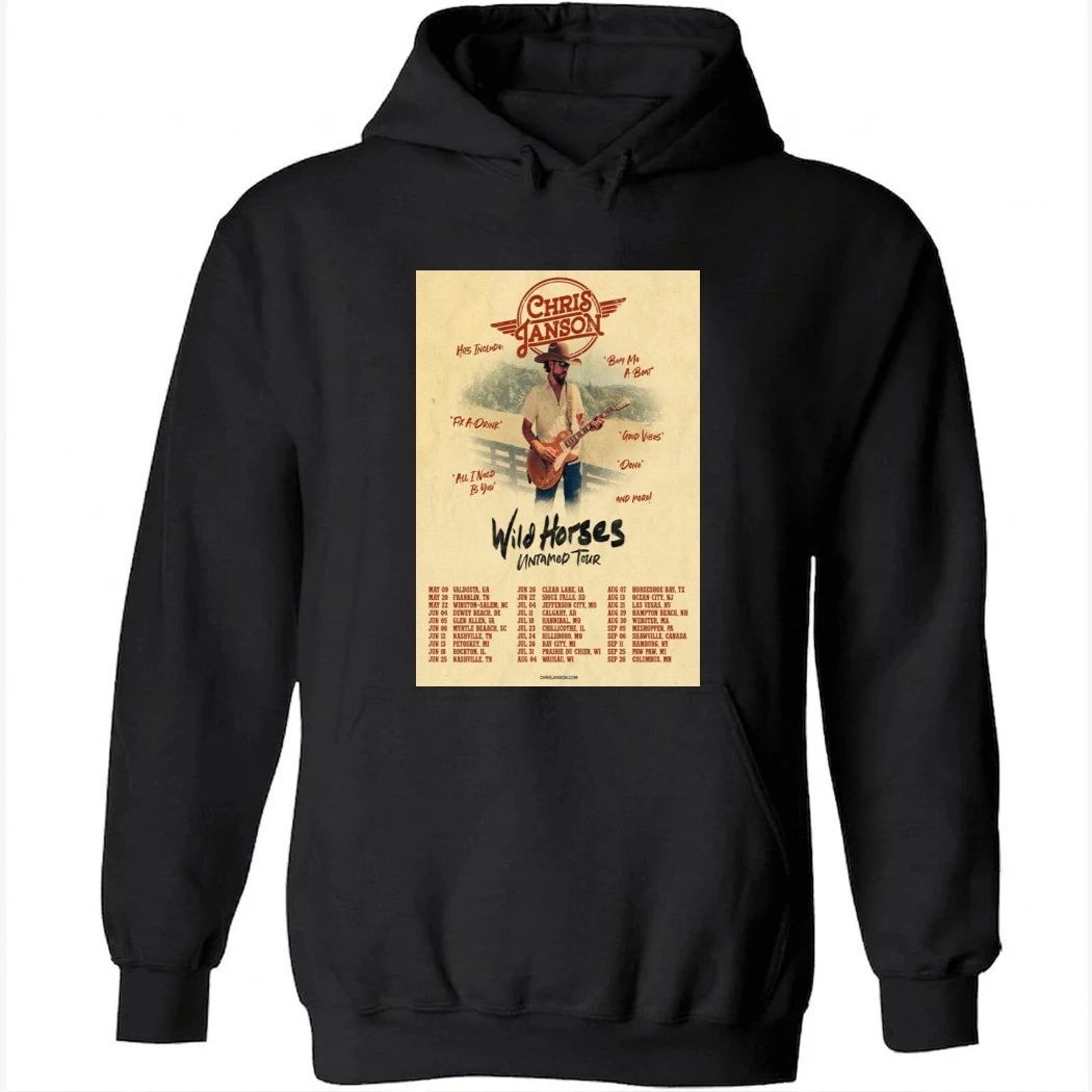 Chris Janson Tour Wild Horses Untamed Poster 2026 Shirt