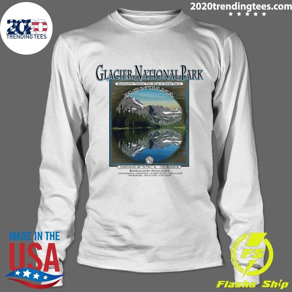 Interpretive Glacier National Park Microfiber Shirt