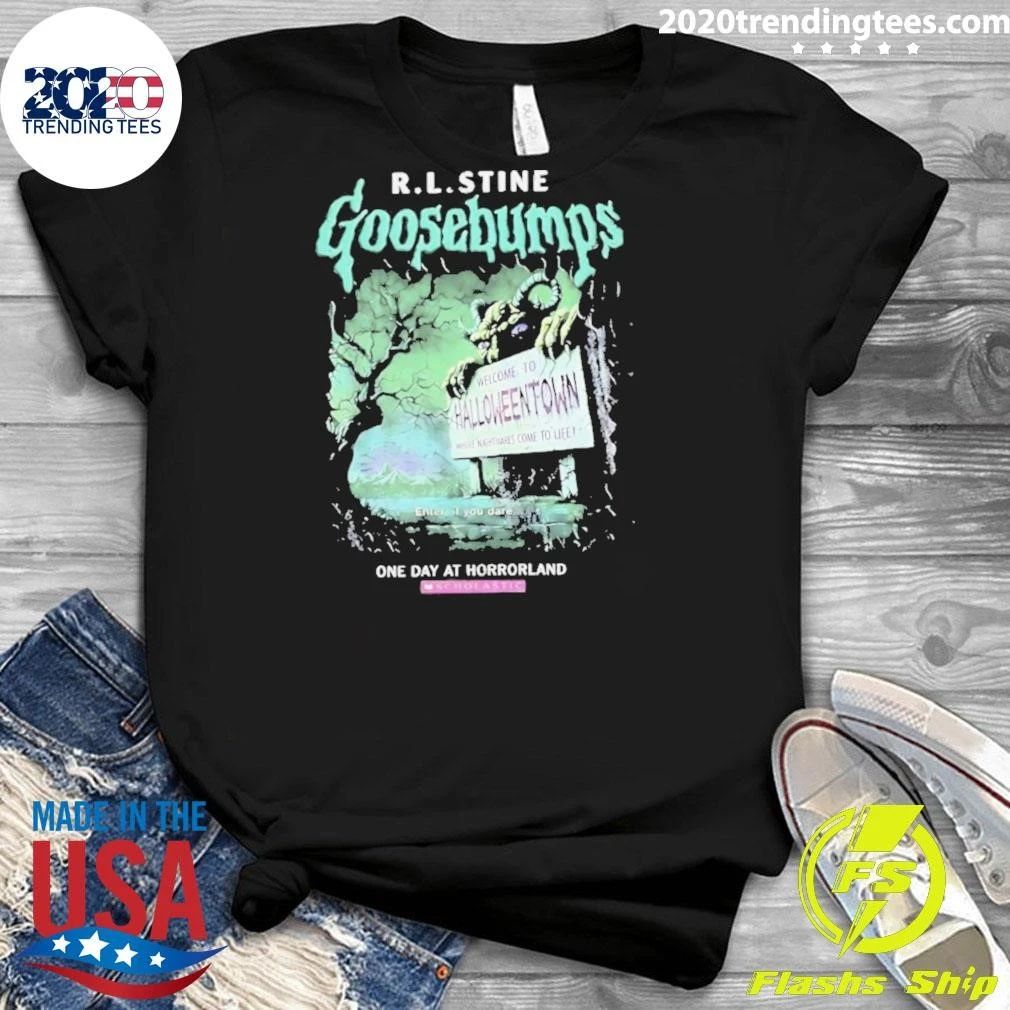 R.l.stine Goosebumps One Day At Horrorland Halloween Own Shirt