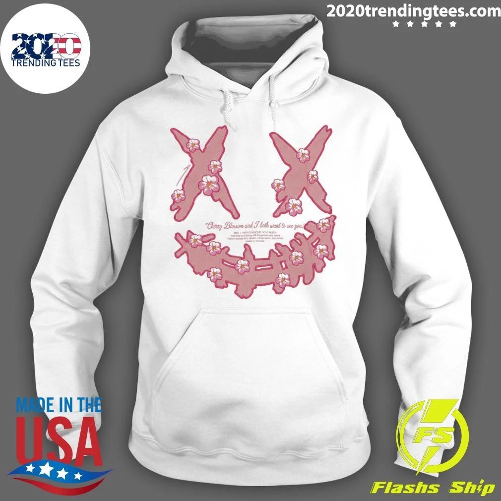 Kaos Ric Ricky Is Clown X Embroidery Sakura Pink Shirt