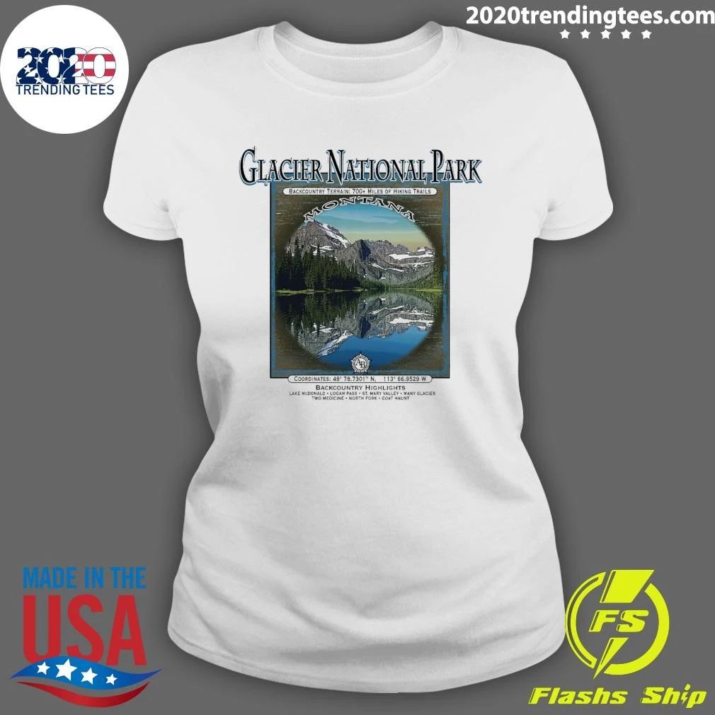 Interpretive Glacier National Park Microfiber Shirt