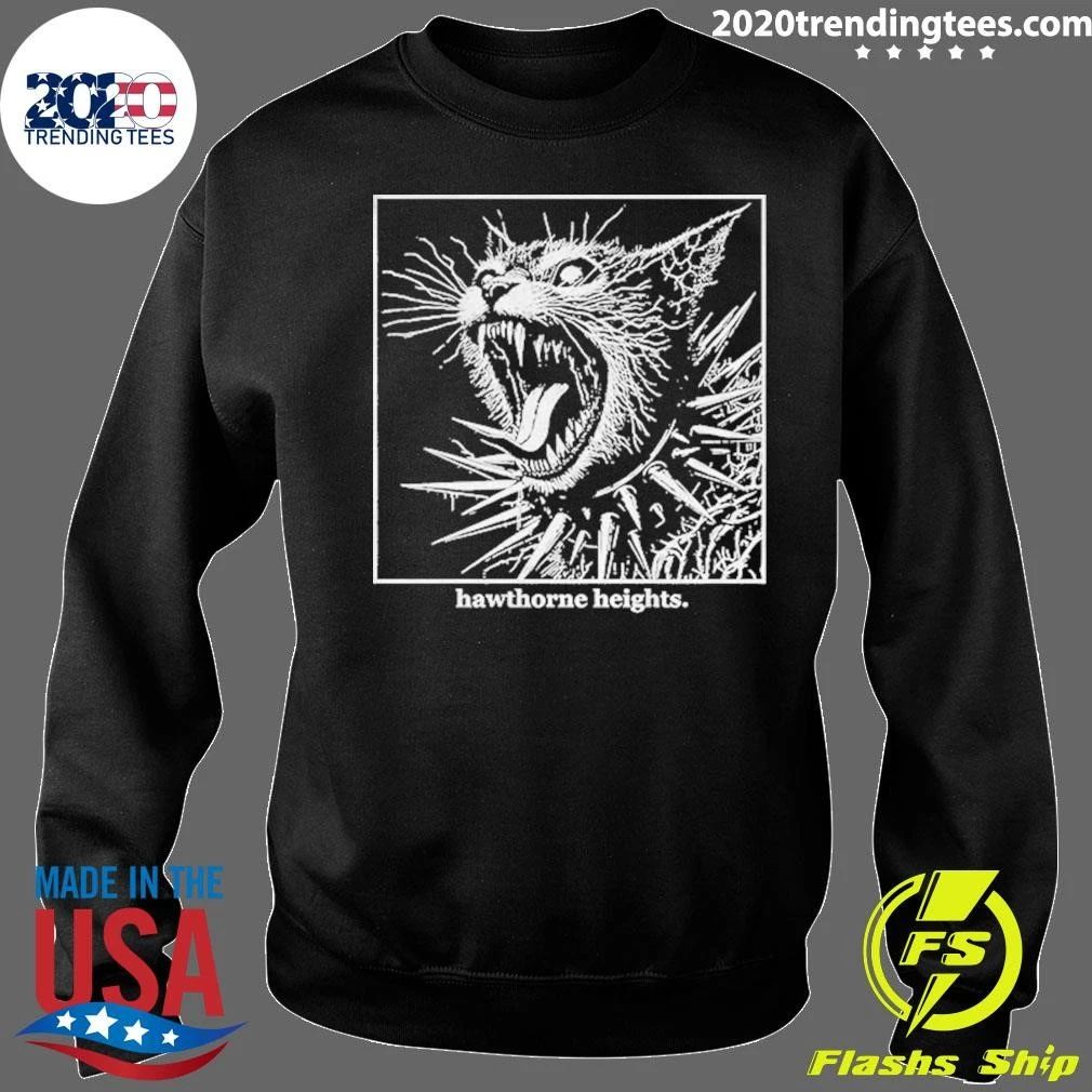 Spiked Collar Cat Hawthorne Heights Punk Shirt