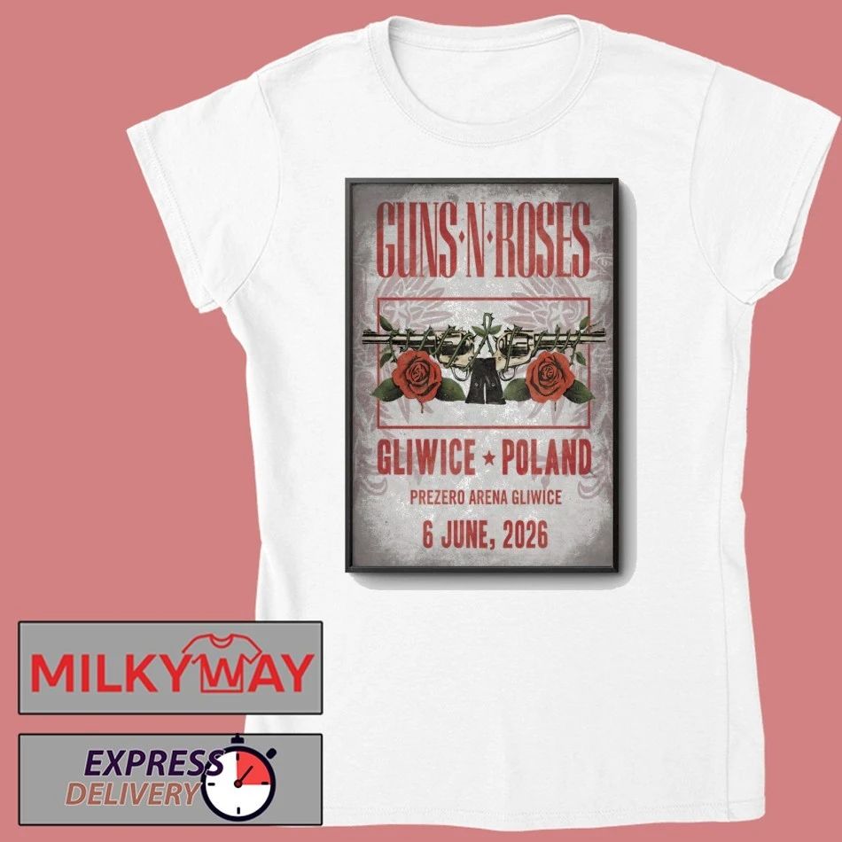 Guns N’ Roses June 6th, 2026 Gliwice, Poland Poster shirt