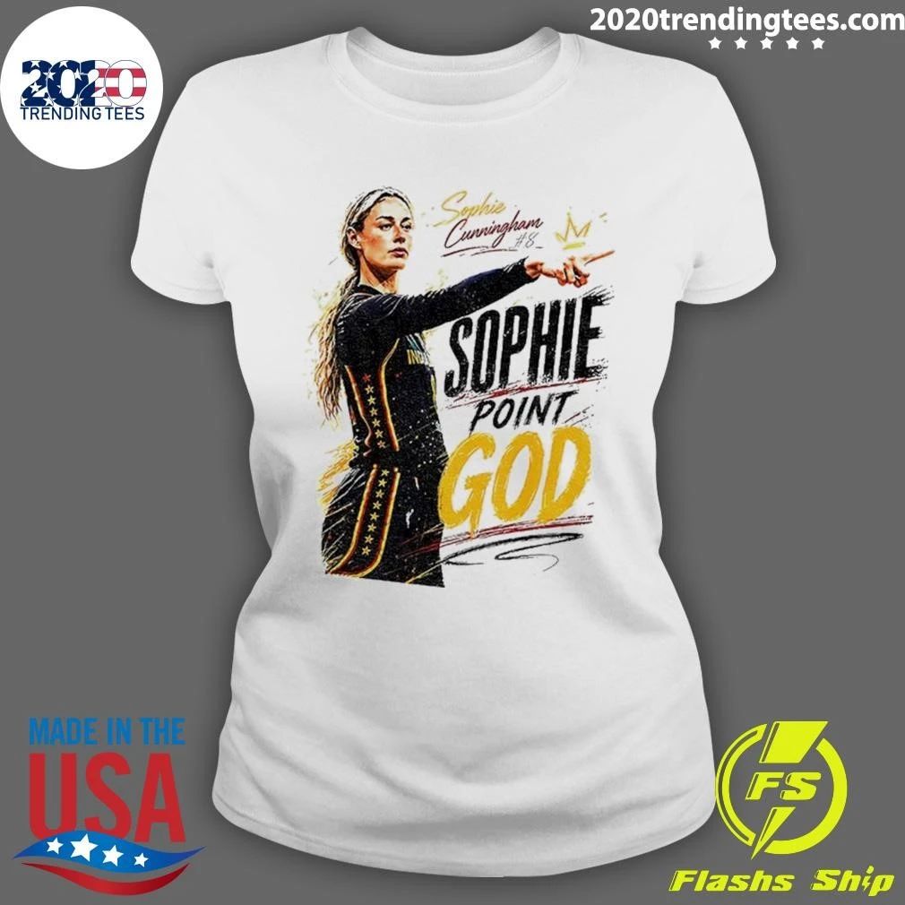 Sophie Cunningham Point God Indiana Fever Basketball Wnba Vintage Shirt