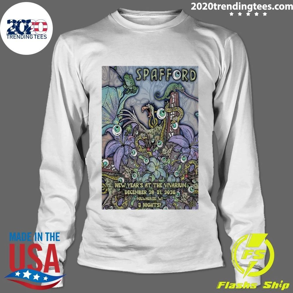 Spafford New Year’s At The Vivarium December 29-31, 2026 Milwaukee, WI 3 Nights Shirt