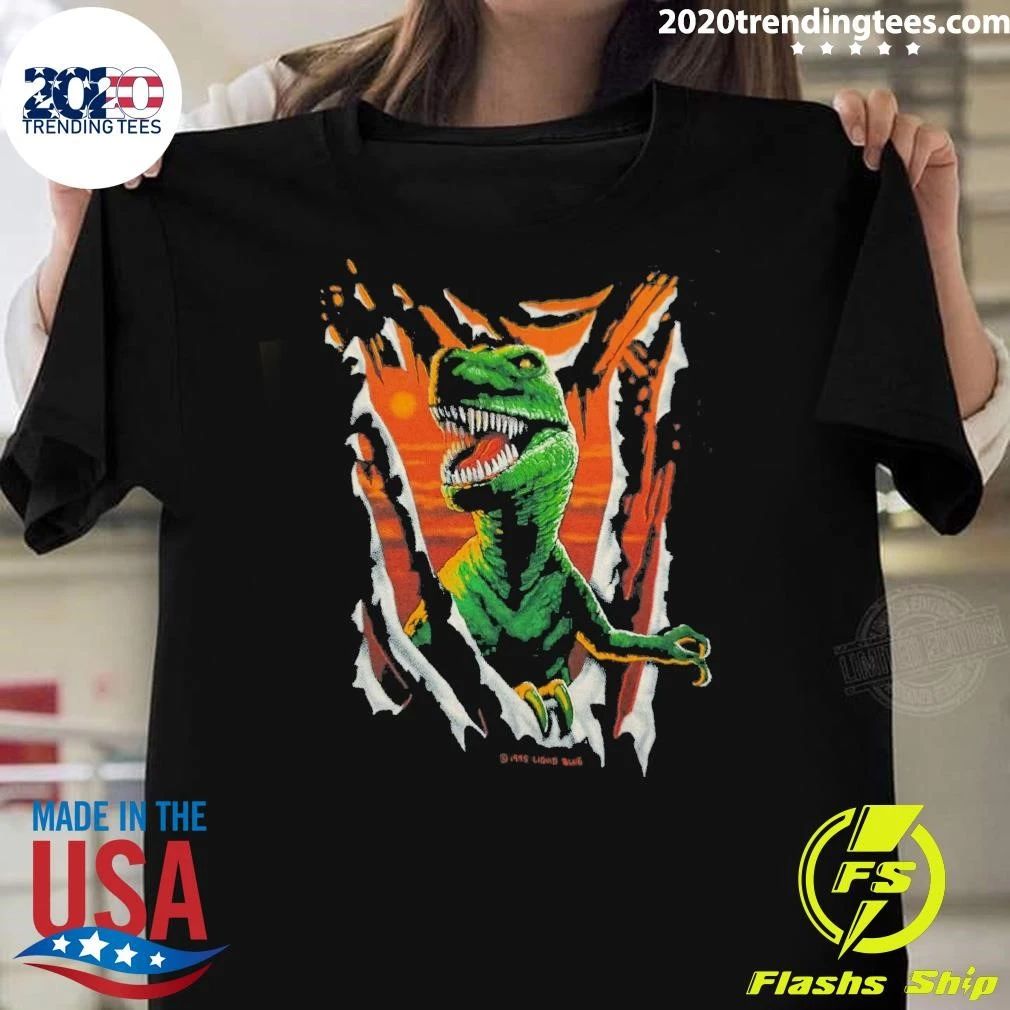 Liquid Blue T-Rex Dinosaur Vintage Shirt
