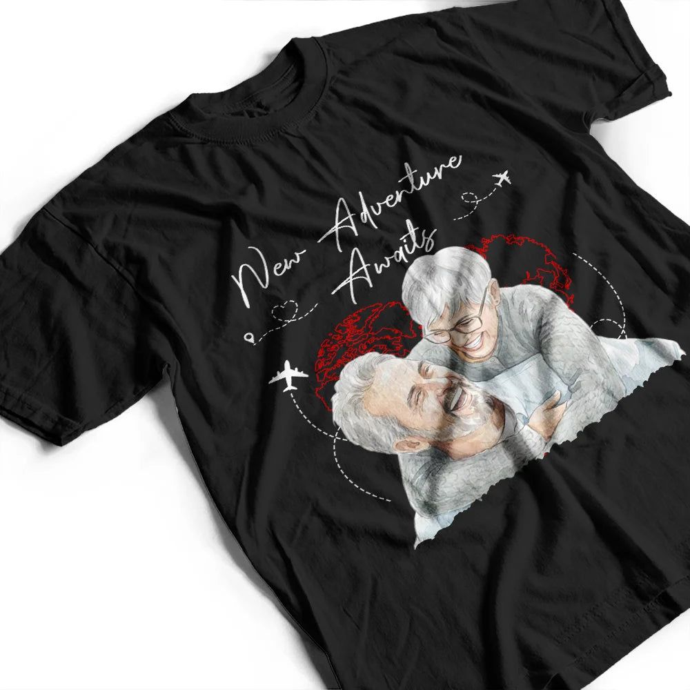 Custom Photo Realistic Watercolor Art And So The Adventure Begins - Personalized T Shirt