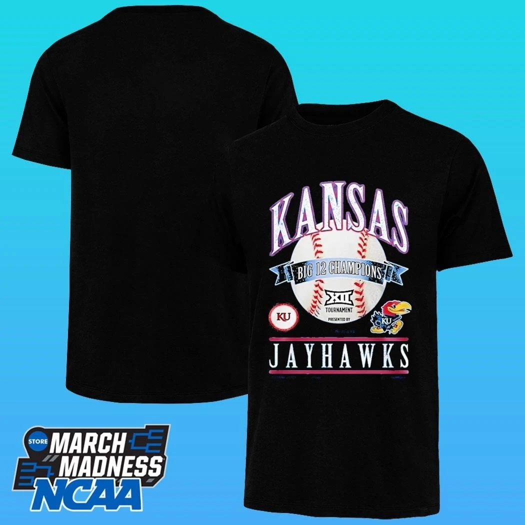 Kansas Jayhawks 2026 Big 12 Baseball Tournament Champions Shirt