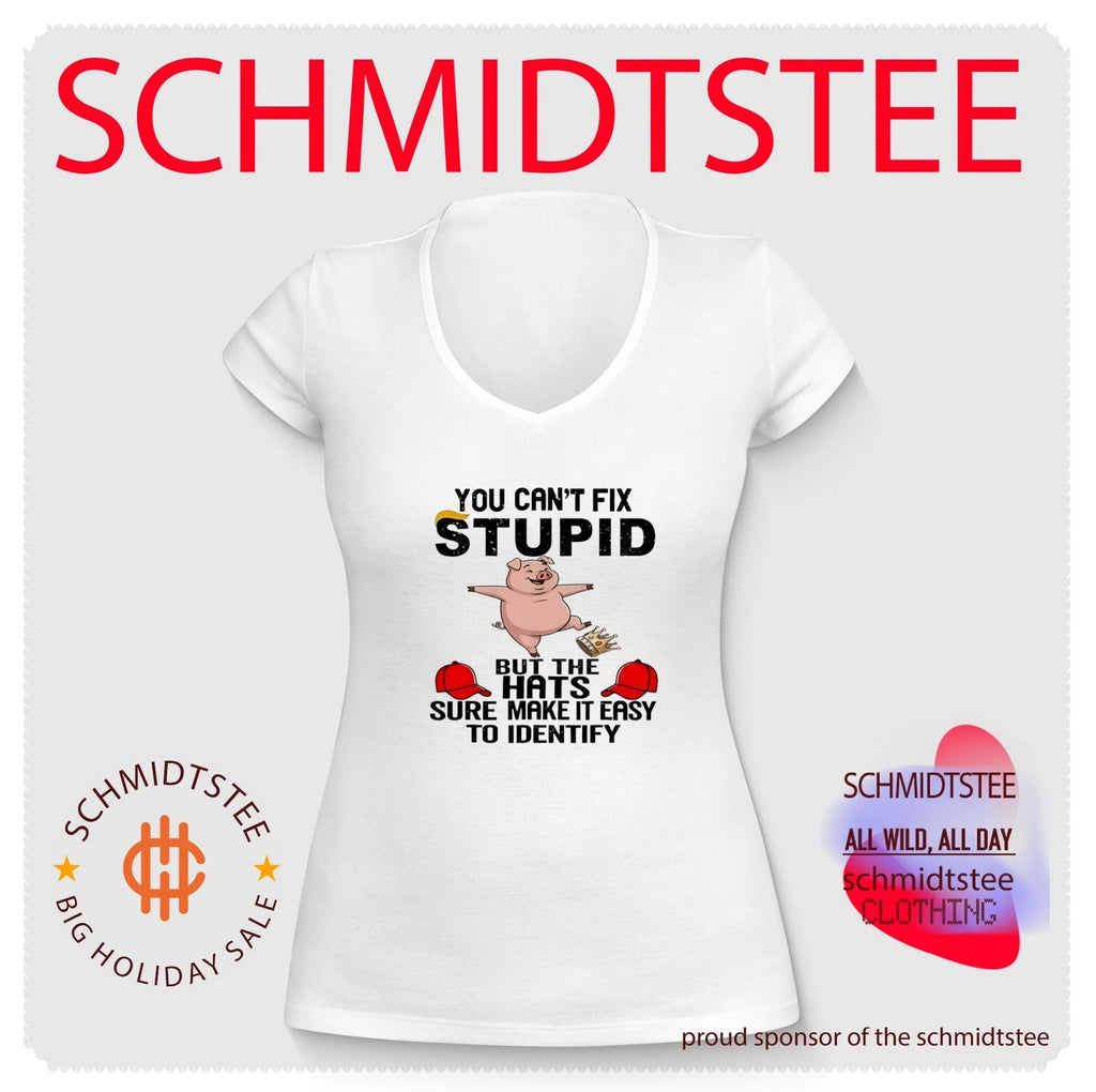 You can’t fix stupid but the hats sure make it easy to identify cartoon pig shirt