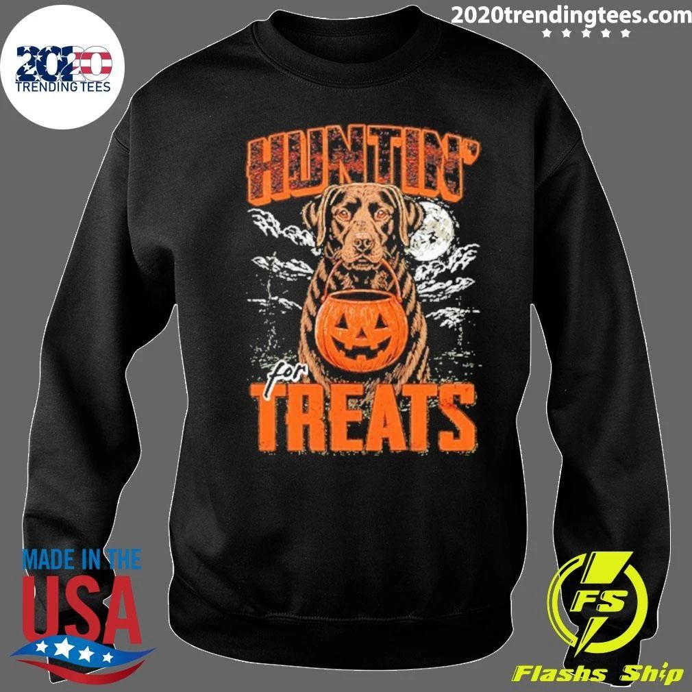 Huntin’ For Treats Black Labrador Halloween Shirt