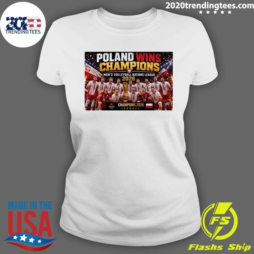 Poland Wins Champions Men’s Volleyball Nations League 2026 Shirt