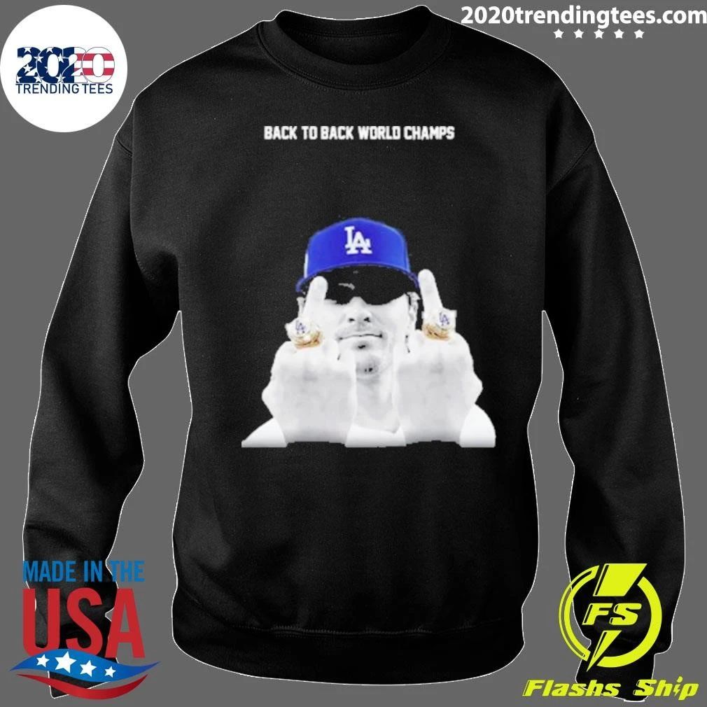 Kike Hernandez Back to Back World Series Champs 2026 Middle Finger Baseball Vintage Shirt