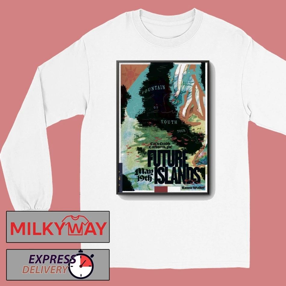 Future Islands Carrboro NC 5 19 2026 Poster shirt