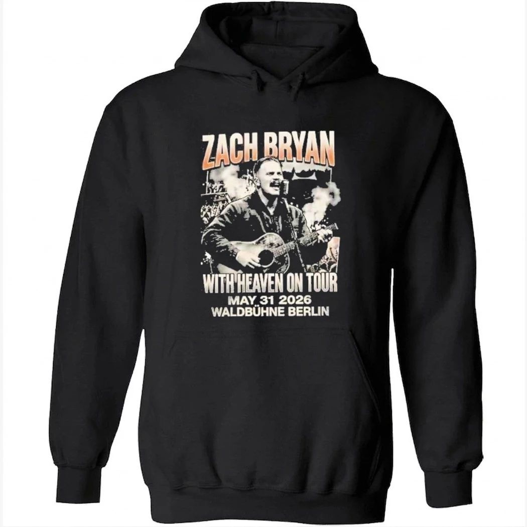 Zach Bryan With Heaven On Tour May 31 2026 Waldbuhne Berlin Vintage Bootleg Shirt
