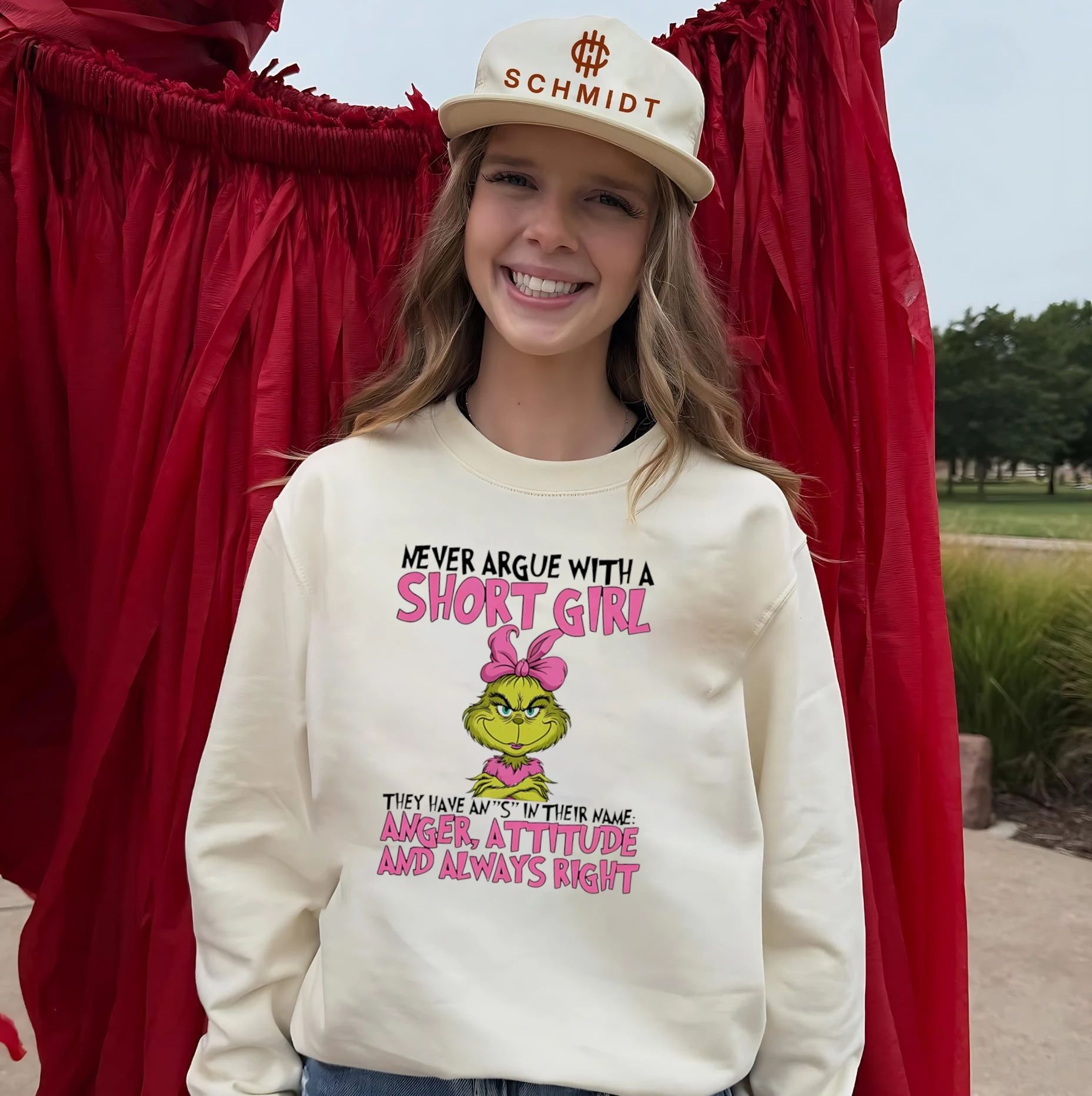 Grinch Never argue with a short girl they have anger attitude and are always right shirt