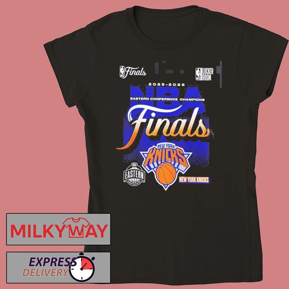 New York Knicks Fanatics 2026 NBA Eastern Conference Champions Locker Room T-Shirt