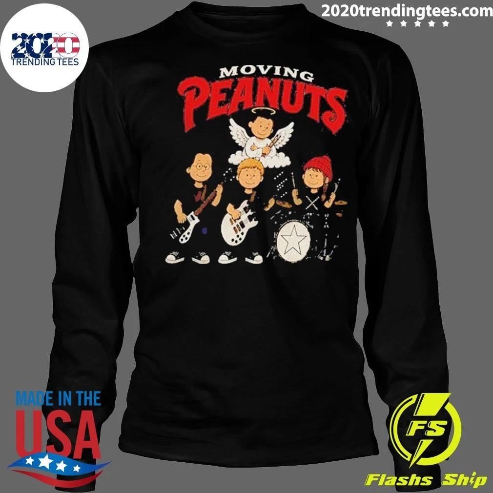 Moving Peanuts Rush-inspired Progressive Rock Parody Rushmore Band Shirt