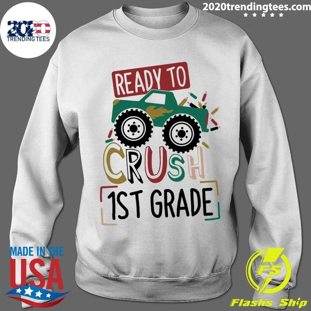 Ready To Crush 1st Grade Monster Truck Shirt