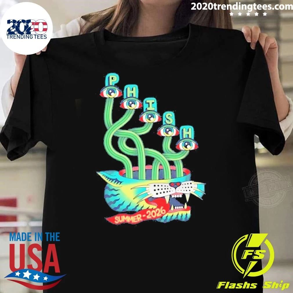 Phish Summer 2026 Jam Band Psychedelic Art Shirt