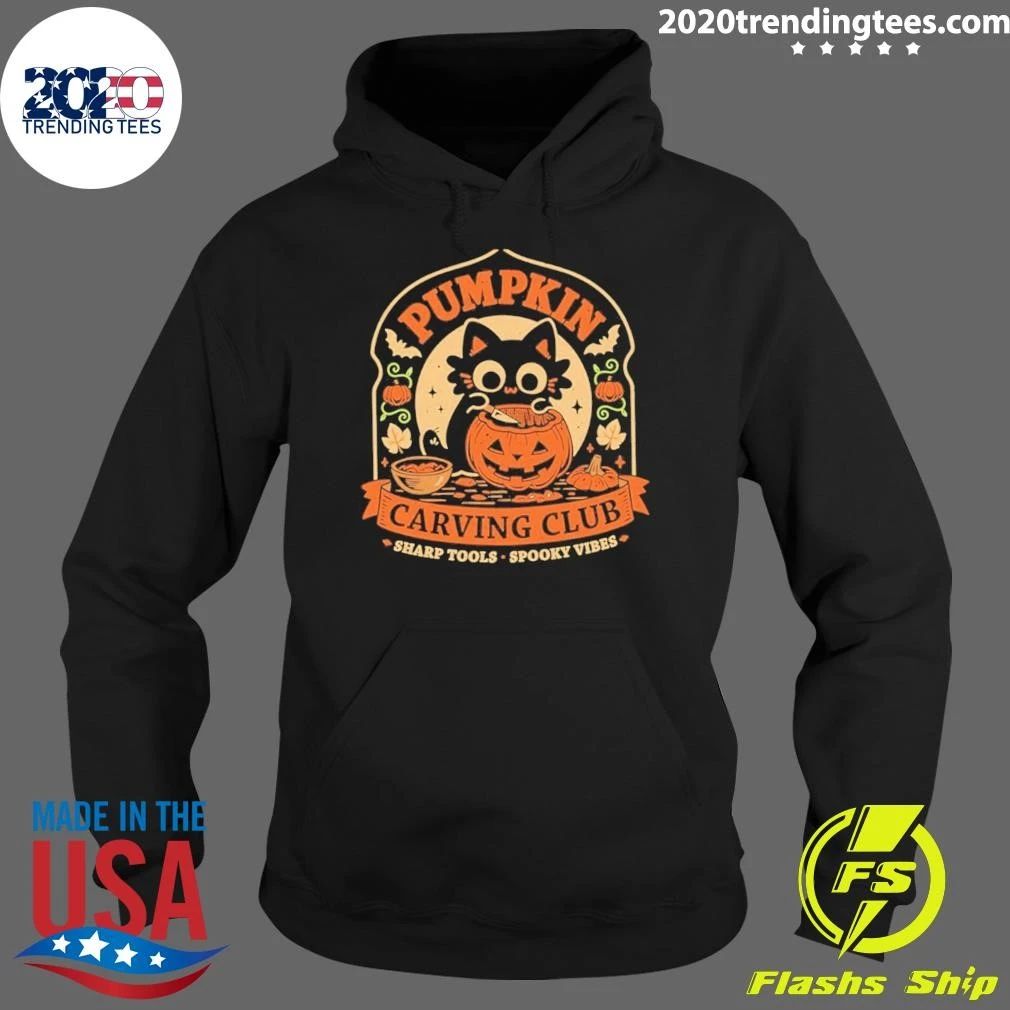Pumpkin Carving Club Sharp Tools Spooky Vibes Shirt