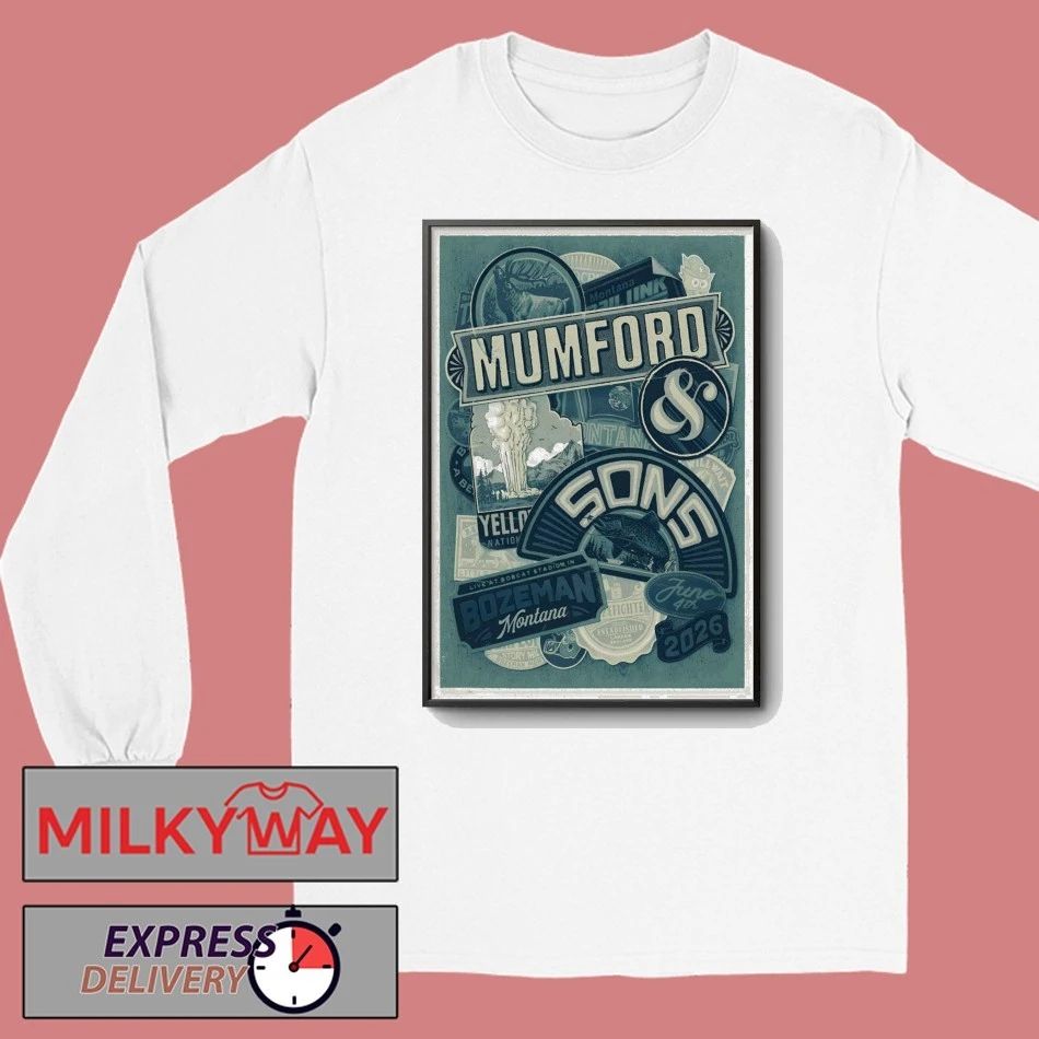 Mumford And Sons Bozeman Montana 6 4 2026 Poster shirt