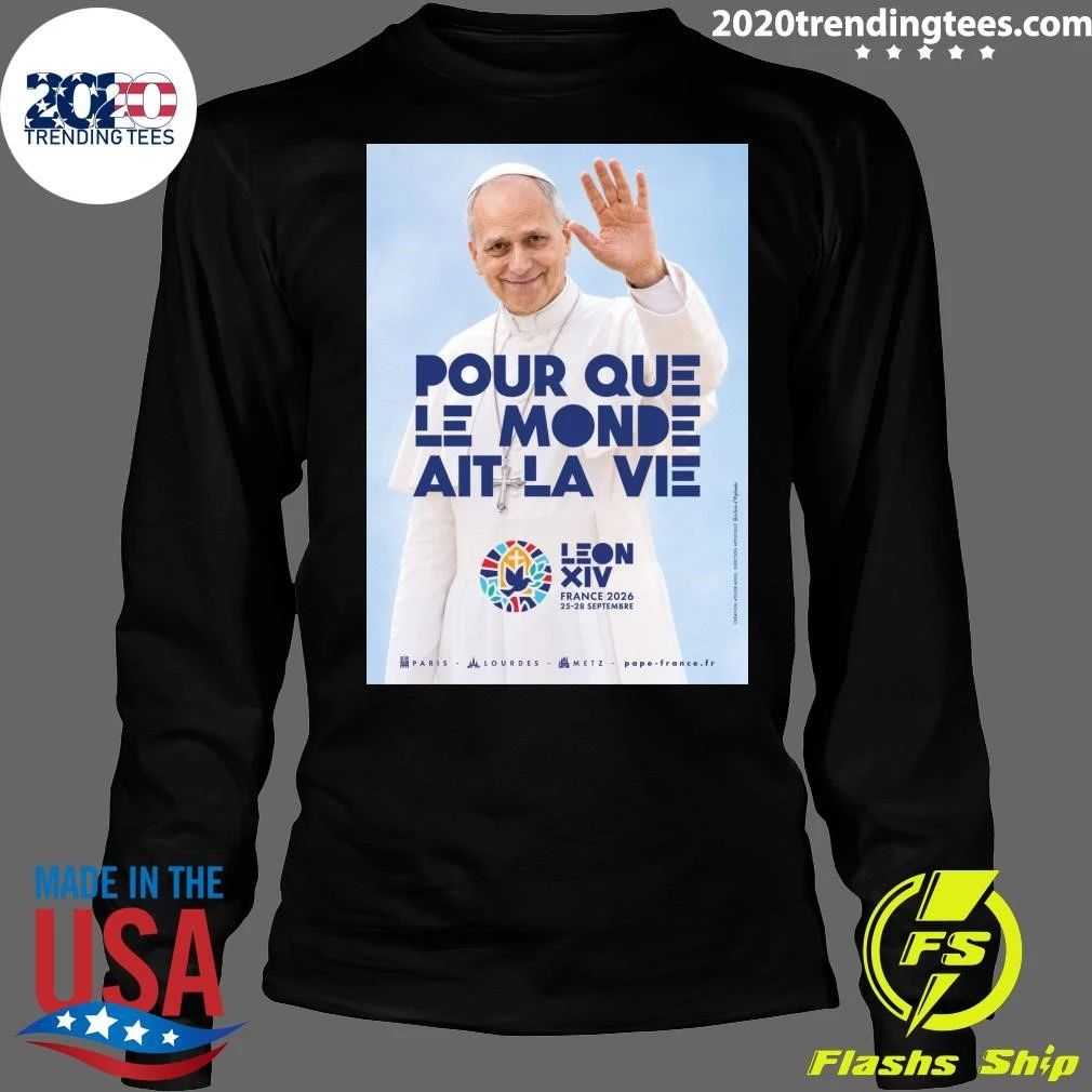 Pope Leo XIV’s apostolic journey to France from September 25 to 28, 2026 Shirt