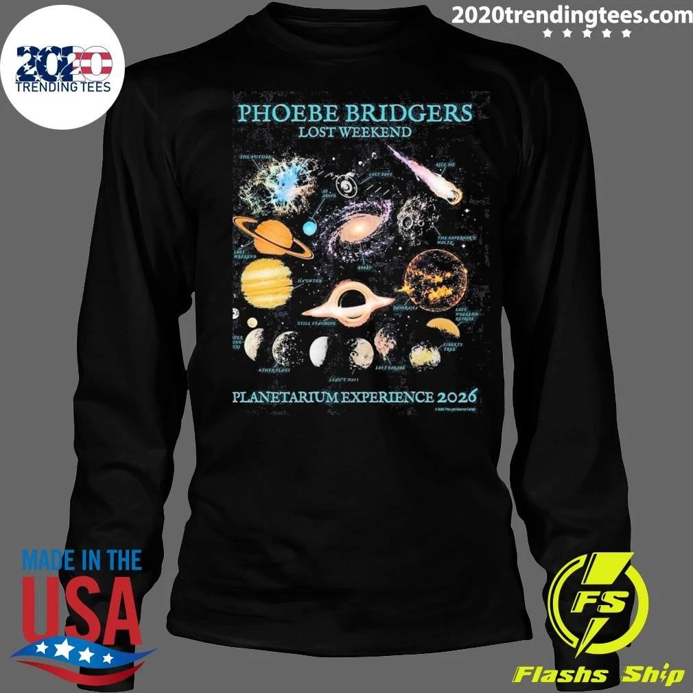 Phoebe Bridgers Lost Weekend Planetarium Experience 2026 Shirt